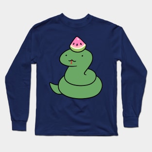 Tiny Watermelon Snake Long Sleeve T-Shirt